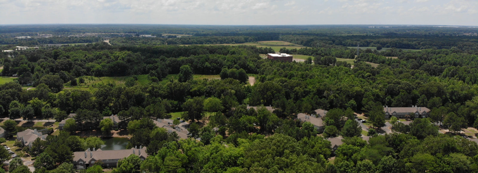 jim west central church collierville tn drone photo