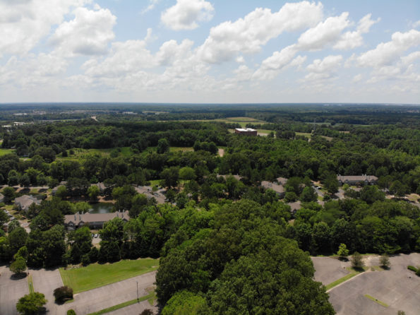 jim west central church collierville tn drone photo